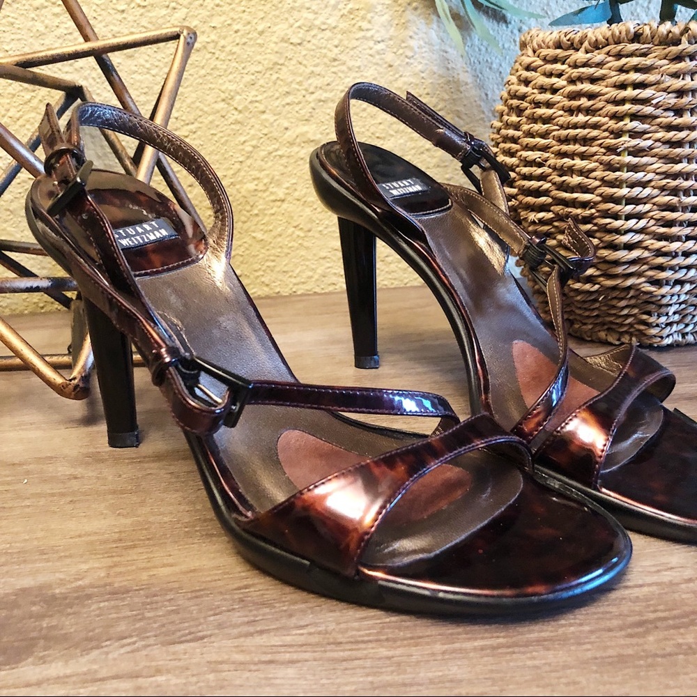 Stuart Weitzman Leopard Strap Heel